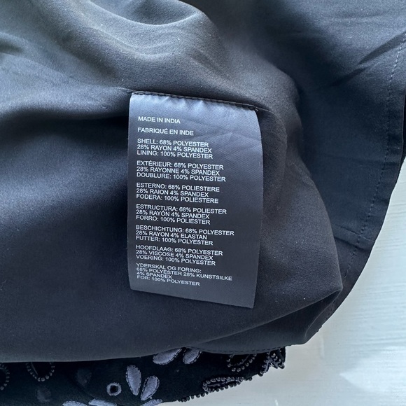 Club Monaco Black Beaded Mini Skirt - Picture 6 of 8